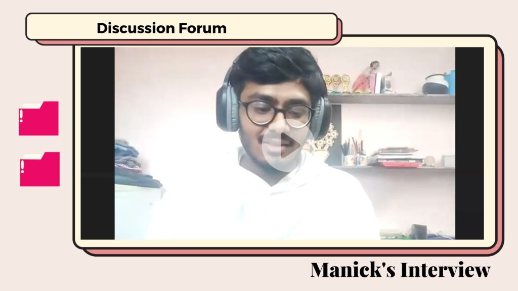 Infinity Project Discussion Forum - Manick